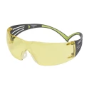 3M SecureFit 400 Safety Glasses with Amber Polycarbonate Lens, UV Protection, Impact Resistant, Stainless Steel SF403AF-EU