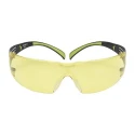 3M SecureFit 400 Safety Glasses with Amber Polycarbonate Lens, UV Protection, Impact Resistant, Stainless Steel SF403AF-EU