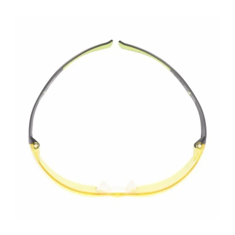 3M SecureFit 400 Safety Glasses with Amber Polycarbonate Lens, UV Protection, Impact Resistant, Stainless Steel SF403AF-EU