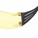 3M SecureFit 400 Safety Glasses with Amber Polycarbonate Lens, UV Protection, Impact Resistant, Stainless Steel SF403AF-EU