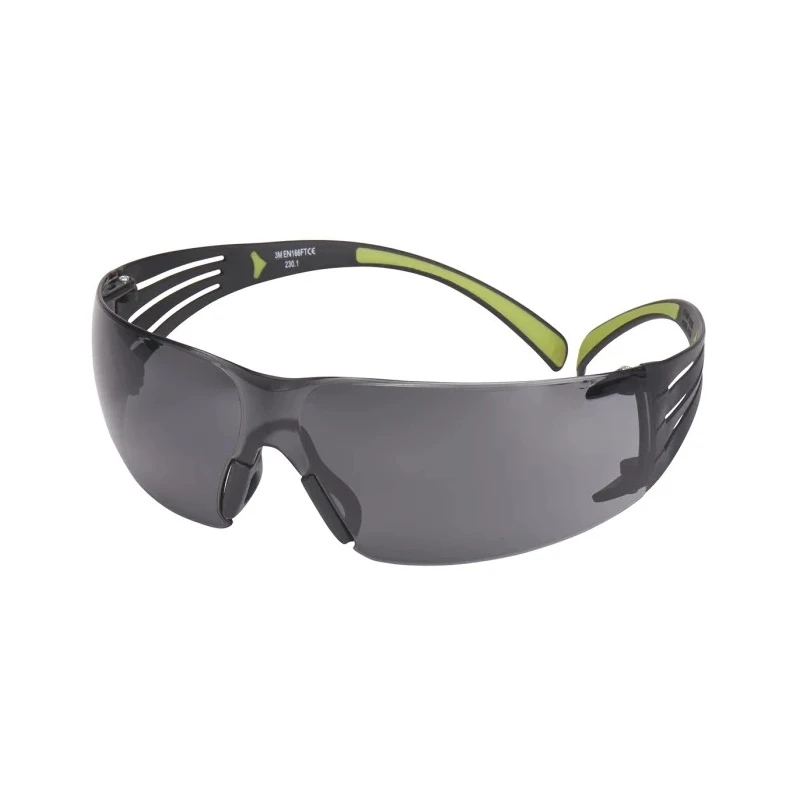 3M SecureFit 400 Safety Glasses Impact Resistant Grey Polycarbonate Lens Stainless Steel Polycarbonate SF402AF-EU