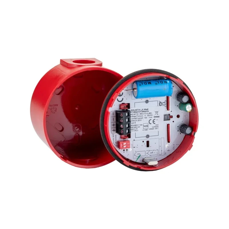 Eaton Solista LX Wall Series Red Beacon 60V DC Flashing LED Light IP65 812005FULL-0256X