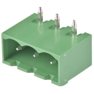 Wurth Elektronik 3137 Series Right Angle Through Hole Pluggable Terminal Block, 3 Contacts, 5 mm Pitch, 1 Row 691313710003