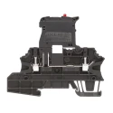 Weidmüller W Series 1-Level Fused DIN Rail Terminal Black, 2.5mm², Screw Termination, 250V, 6.3A 1162960000