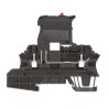 Weidmüller W Series 1-Level Fused DIN Rail Terminal Black, 2.5mm², Screw Termination, 250V, 6.3A 1162960000