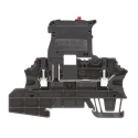Weidmüller Black W Series Fused DIN Rail Terminal Screw Clamp 2.5mm², 1-Level, 36V, 6.3A 1162930000
