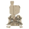 Weidmüller Beige 1-Level Fused DIN Rail Terminal 36V, 6.3A Screw Connection W Series 1763950000