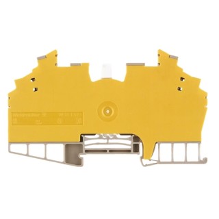 Weidmüller W Series 1-Level Brown Disconnect Terminal Block Screw Clamp 250V 10A 1.5mm² 1016000000