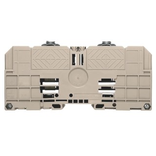 Weidmüller WFF Series 1-Level DIN Rail Terminal Block Dark Beige 2.5mm² to 50mm² Cable, 125A, 1kV, Bolt 1029300000