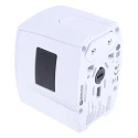 SKROSS World Mains Travel Adapter with Dual USB Charging Ports, 2.5A Current, 250V Voltage 824-6071