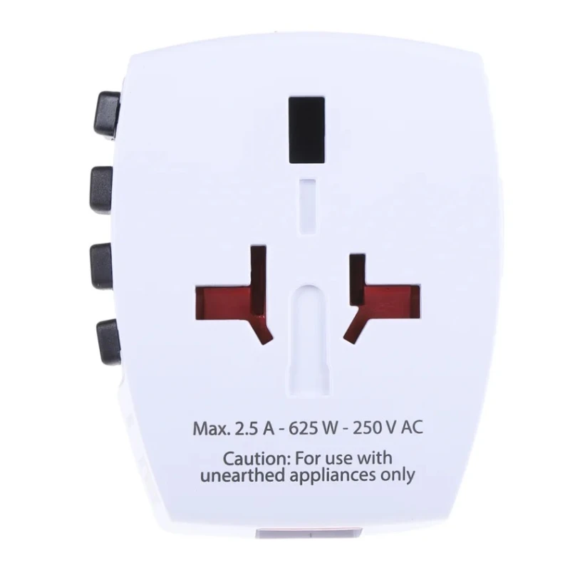 SKROSS World Mains Travel Adapter with Dual USB Charging Ports, 2.5A Current, 250V Voltage 824-6071