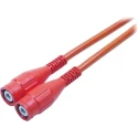 Staubli 1kV Red BNC Test Lead, 1 m Lead Length 67.9770-100-22