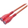 Staubli 1kV Red BNC Test Lead, 1 m Lead Length 67.9770-100-22