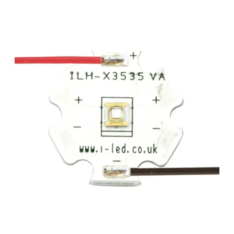 Intelligent LED Solutions C3535 1 Powerstar Series UV LED 420 nm 440 mW 125° 4-Pin ILH-XC01-S410-SC211-WIR200.