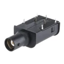 Staubli XBWB-P Series Coaxial Connector PCB Female BNC Right Angle Body Through Hole 67.9569-21
