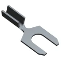 TE Connectivity Uninsulated Fork Terminal 26 AWG to 22 AWG with M3.5 Stud Size 60234-2