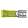 TE Connectivity PIDG FASTON .250 Yellow Insulated Female Spade Connector Crimp 12 AWG to 10 AWG 61198-2