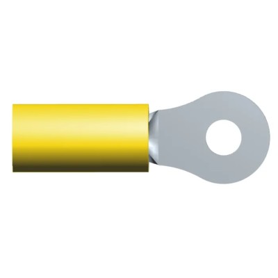TE Connectivity PLASTI-GRIP Insulated Ring Terminal M3.5 Stud Size 12 AWG 10 AWG Wire Size Yellow 34168