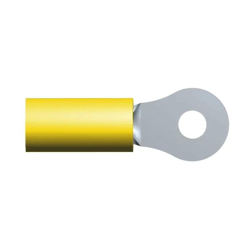 TE Connectivity PLASTI-GRIP Insulated Ring Terminal M3.5 Stud Size 12 AWG 10 AWG Wire Size Yellow 34168