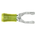 TE Connectivity Insulated Fork Terminal 12 AWG to 10 AWG M6 Stud Size Nylon Yellow 52433-1