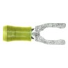 TE Connectivity Insulated Fork Terminal 12 AWG to 10 AWG M6 Stud Size Nylon Yellow 52433-1