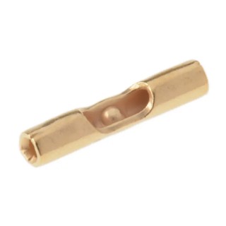 TE Connectivity Solistrand Strap Butt Splice Connector Uninsulated Gold over Nickel 26 AWG 324369