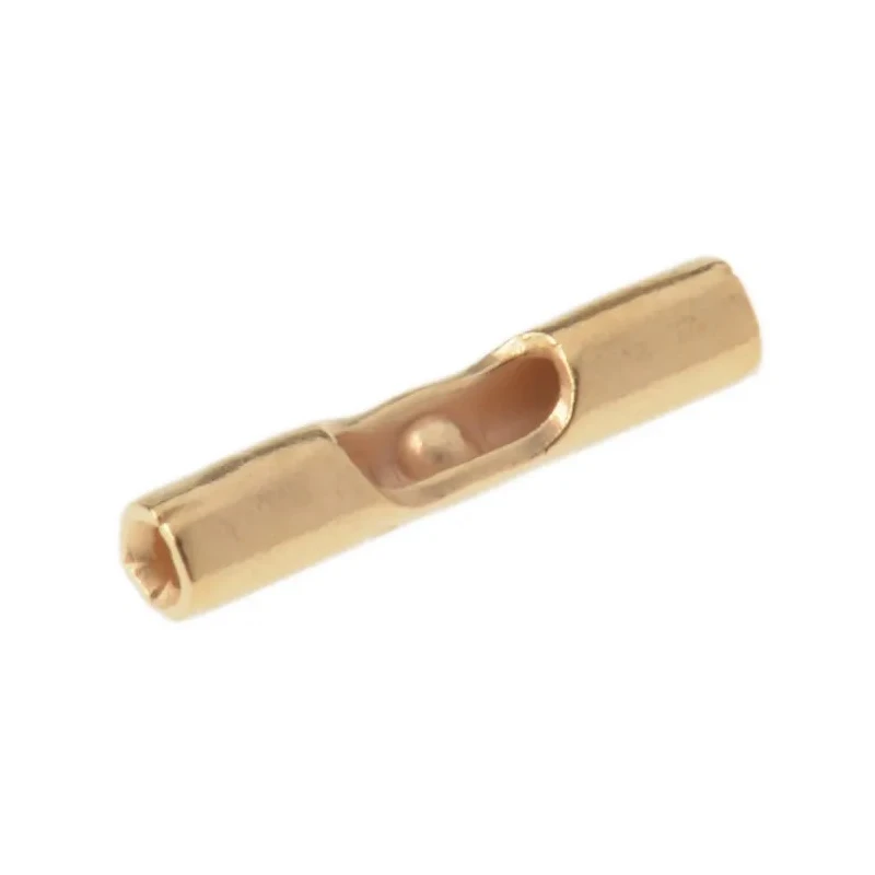 TE Connectivity Solistrand Strap Butt Splice Connector Uninsulated Gold over Nickel 26 AWG 324369