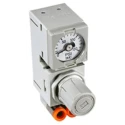 SMC Pneumatic Regulator ARM Series Compact Manifold Regulator, 0.05 MPa Minimum Operating Pressure, 60°C ARM10F2-70GPC-3Z