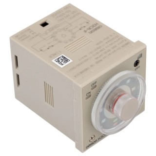 Omron DIN Rail, Panel Mount Timer Relay DPDT 2-Contact 125 V DC 100-240 V AC 0.05s to 300h H3CR