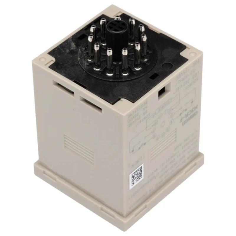 Omron DIN Rail, Panel Mount Timer Relay DPDT 2-Contact 125 V DC 100-240 V AC 0.05s to 300h H3CR
