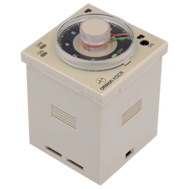 Omron DIN Rail, Panel Mount Timer Relay DPDT 2-Contact 125 V DC 100-240 V AC 0.05s to 300h H3CR