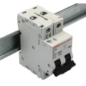 Lovato Electric Modulo P1MB Miniature Circuit Breaker, 2-Pole, 2A, Type D, 400V AC, 80V DC, 10 kA Breaking Capacity P1MB