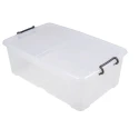 RS PRO 50L Transparent Polymer Storage Box 230 mm x 450 mm x 700 mm 825-2338