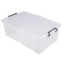 RS PRO 50L Transparent Polymer Storage Box 230 mm x 450 mm x 700 mm 825-2338