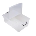 RS PRO 50L Transparent Polymer Storage Box 230 mm x 450 mm x 700 mm 825-2338