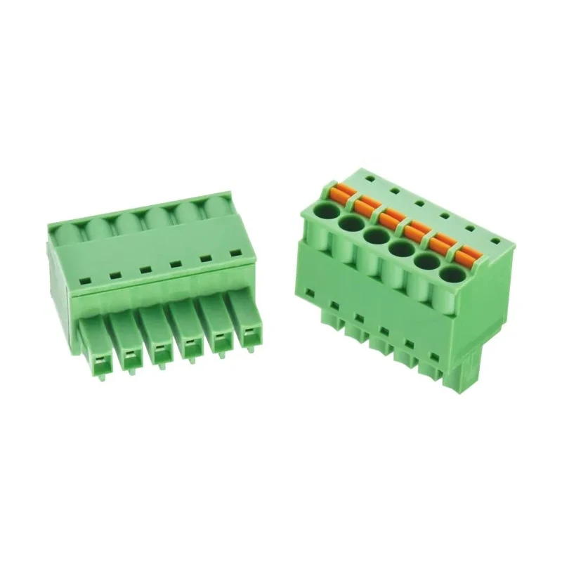 Wurth Elektronik 368B Series Pluggable Terminal Block 6-Contact 3.81 mm Pitch 1 Row Screwless 8A 300V ac 691368300006B