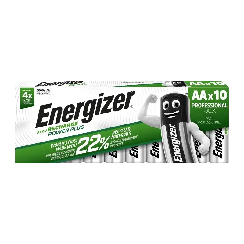 Energizer Rechargeable AA Nickel Metal Hydride Battery 2 Ah Capacity 1.2 V Nominal Voltage 7638900417029