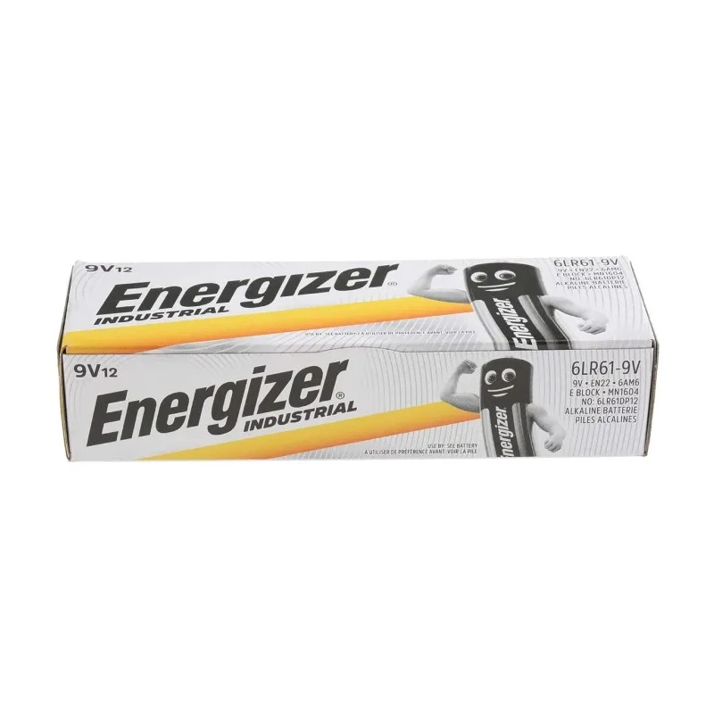 Energizer Industrial Series Alkaline 9V Battery 7638900355048
