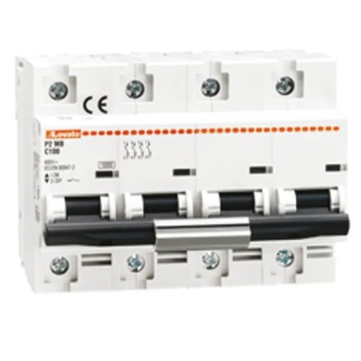 Lovato Electric Modulo P2MB Miniature Circuit Breaker 4-Pole 125A Type C 400V AC 60V DC 10kA Breaking 