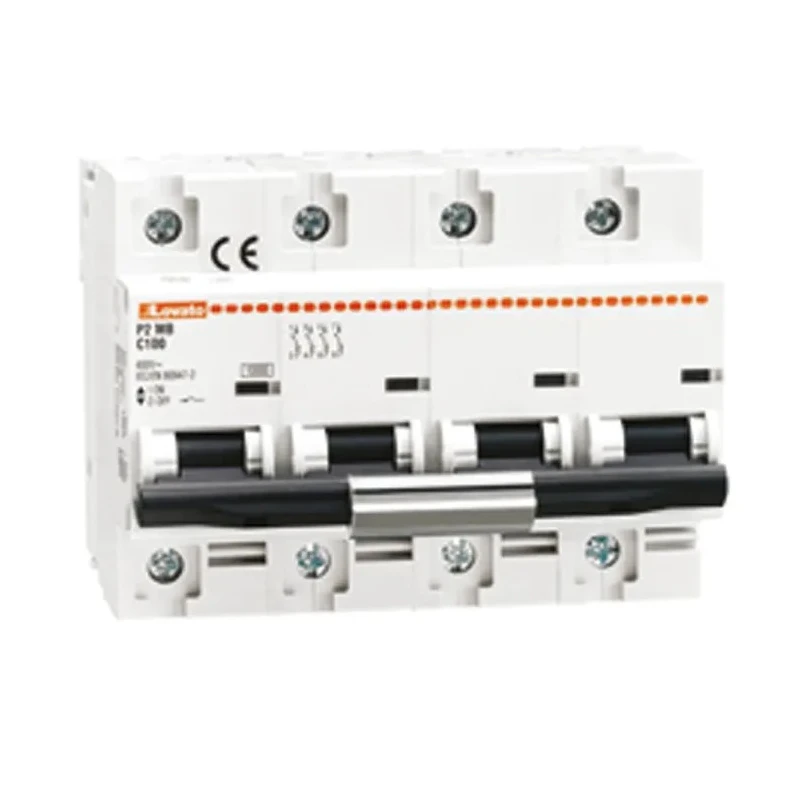 Lovato Electric Modulo P2MB Miniature Circuit Breaker 4-Pole 125A Type C 400V AC 60V DC 10kA Breaking 