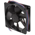 ebm-papst 3400 N Series Ball Bearing DC Axial Fan 12V DC 3.2W 102 m³/h IP68 92mm x 92mm x 25mm 