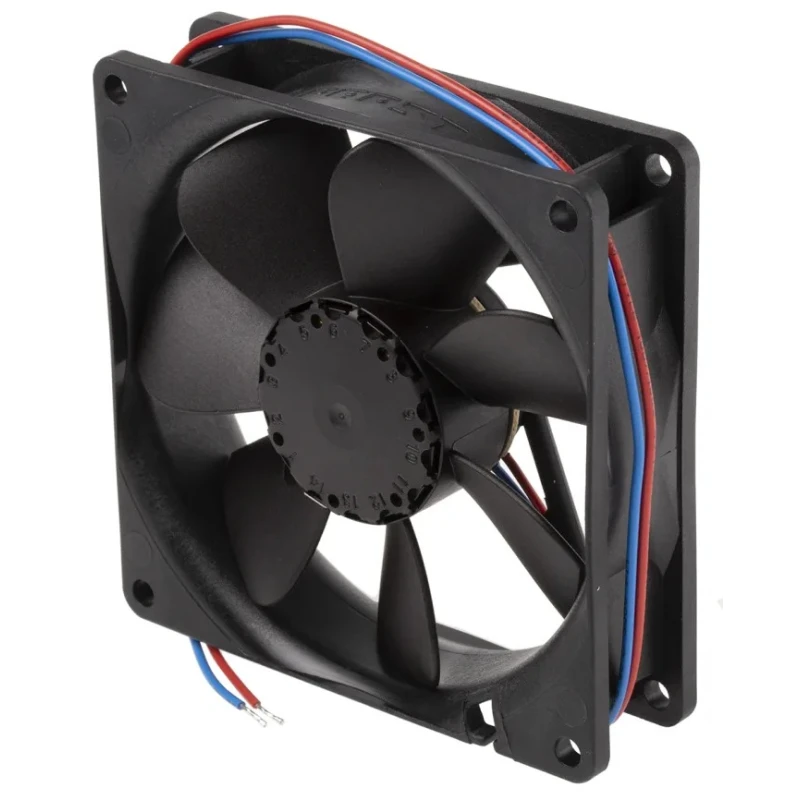 ebm-papst 3400 N Series Ball Bearing DC Axial Fan 12V DC 3.2W 102 m³/h IP68 92mm x 92mm x 25mm 