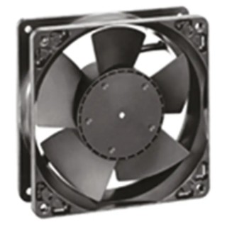 ebm-papst 4100 N Series Axial Fan 12V DC 180 m³/h Airflow 4.9 W Power IP68 119 mm x 38 mm x 38 mm 