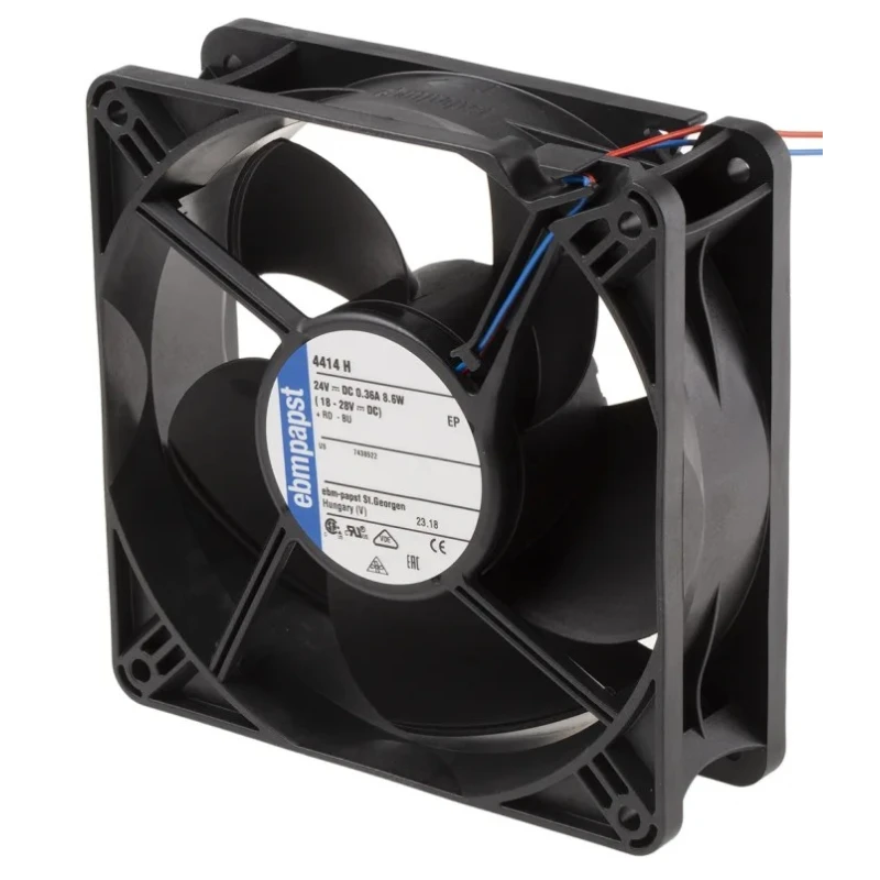 ebm-papst 4400 Series Compact DC Axial Fan 24V DC 8.6W 240 m³/h IP20 119 mm x 38 mm x 38 mm 