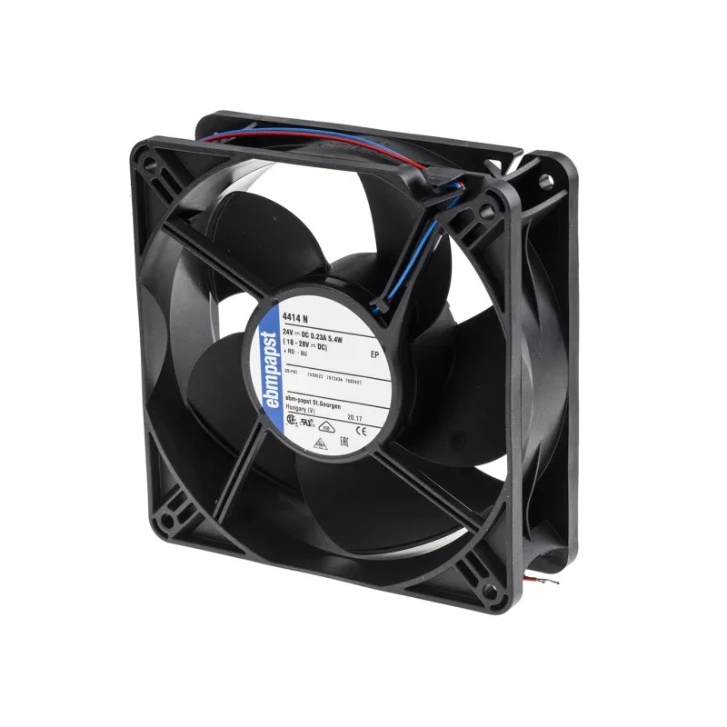 ebm-papst 4400 Series Compact DC Axial Fan 24V dc 205 m³/h 5.2 W Ball Bearing IP20 119mm x 38mm x 38mm IP20