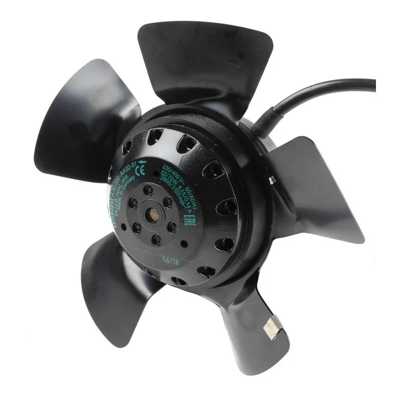 ebm-papst A Series Axial Fan 230V AC 400V AC 940 m³/h 70W 260mA Max IP44 195mm 73mm 72.5mm 
