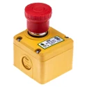 IDEM ES Series Twist Release Emergency Stop Push Button Surface Mount 2 NC/1 NO 24V DC 3A IP67 