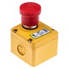 IDEM ES Series Twist Release Emergency Stop Push Button Surface Mount 2 NC/1 NO 24V DC 3A IP67