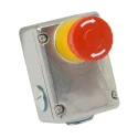 IDEM ESL Series Twist Release Emergency Stop Push Button, Surface Mount, 2 NC/2 NO, IP67, IP69K 232001