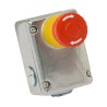IDEM ESL Series Twist Release Emergency Stop Push Button, Surface Mount, 2 NC/2 NO, IP67, IP69K 232001